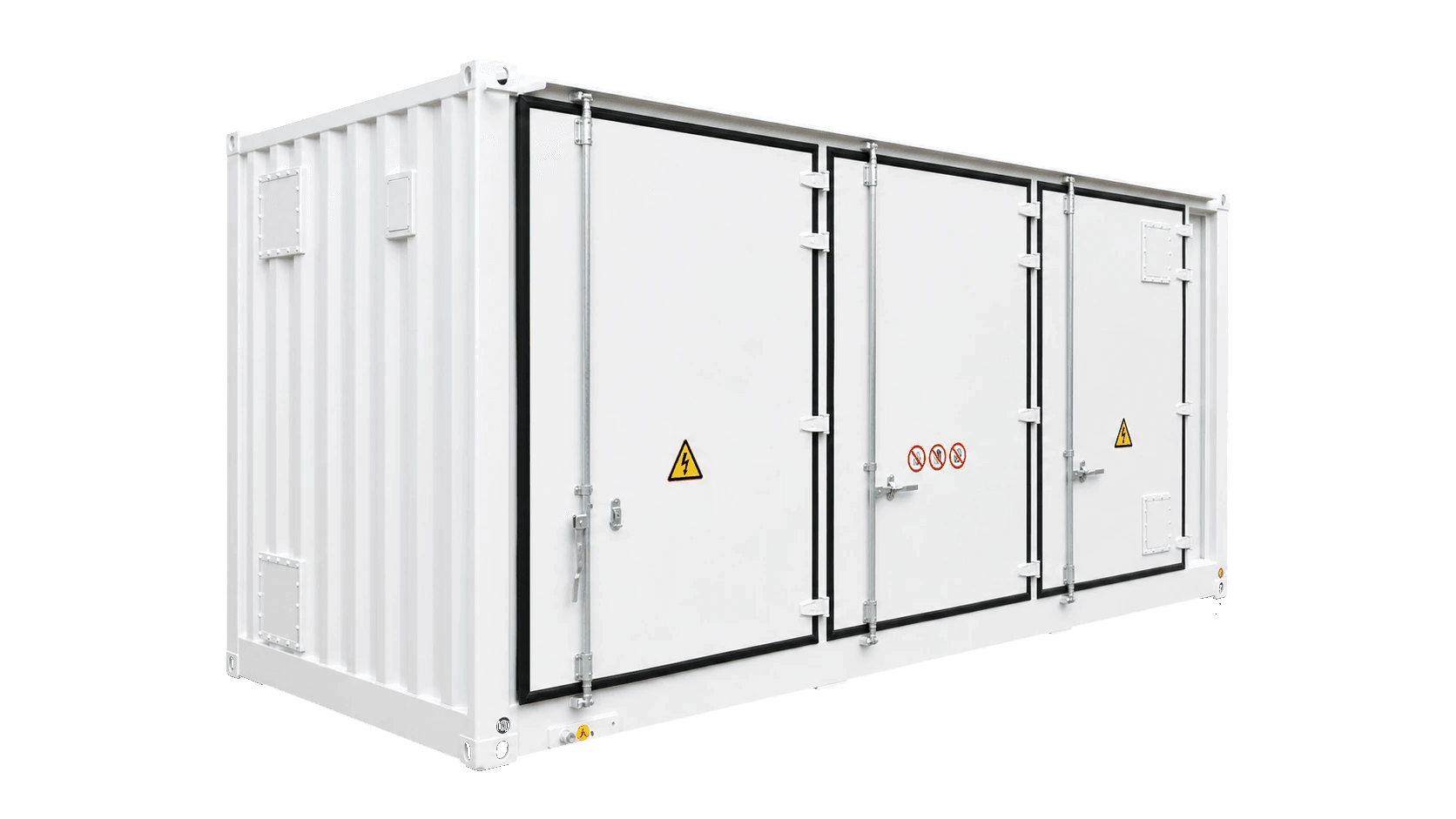 Conteneur de stockage d'énergie 20 ft 5 MWh : vue extérieure